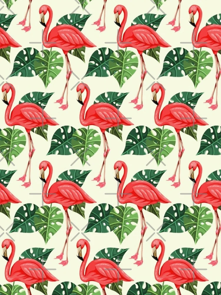 Thumbnail 5 of 5, A-Line Dress, Flamingo Pattern designed and sold by Ristinga.
