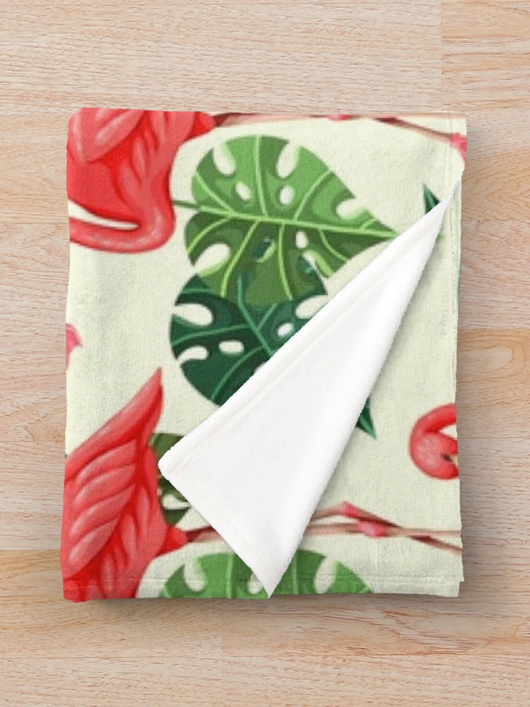 Thumbnail 3 of 6, Throw Blanket, Flamingo Pattern designed and sold by Ristinga.