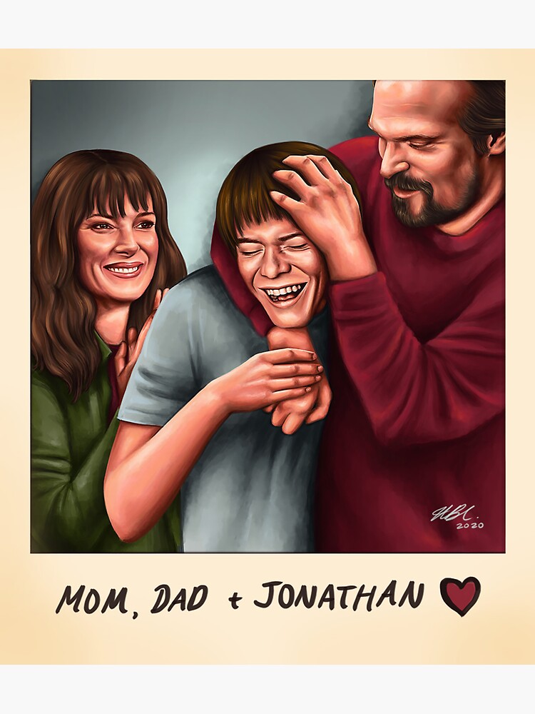 "HopperByers Family Polaroid" Sticker by abcheeseburger Redbubble