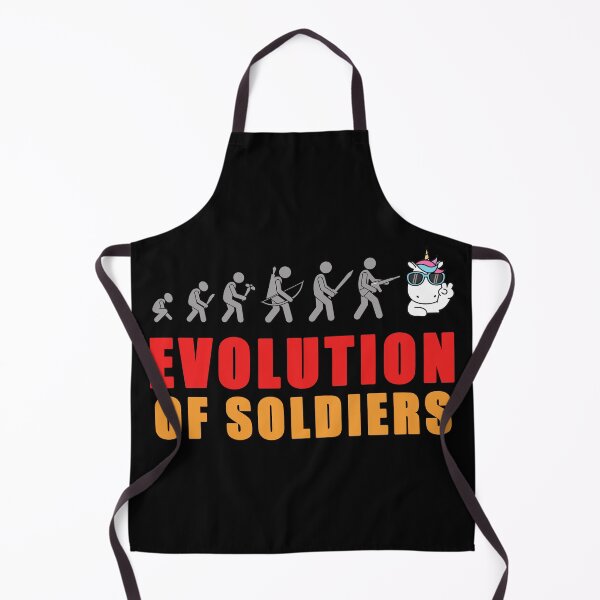 Item preview, Evolution of soldiers, funny gift idea, fun, unicorn designed and sold by ThommyBLN.