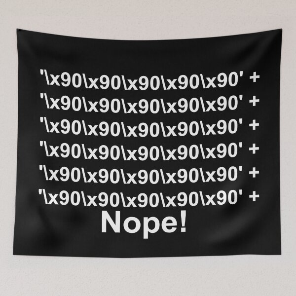 Item preview,  Cyber security - Hacker - Buffer Overflow Nopsled designed and sold by clubtee.