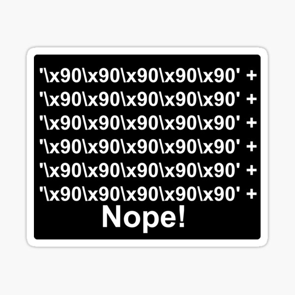 Item preview,  Cyber security - Hacker - Buffer Overflow Nopsled designed and sold by clubtee.