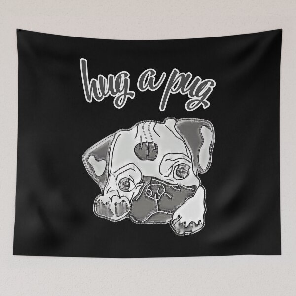 Item preview, hug a pug. cute pug designed and sold by efenem.