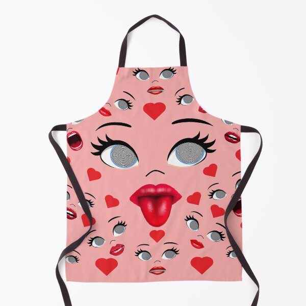 Item preview, Face design Hypnotic Eye Tease Pattern with Hearts designed and sold by Hypnotees.