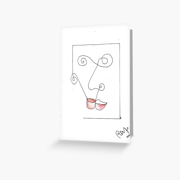 Smoker - Tangled Bodies Greeting Card