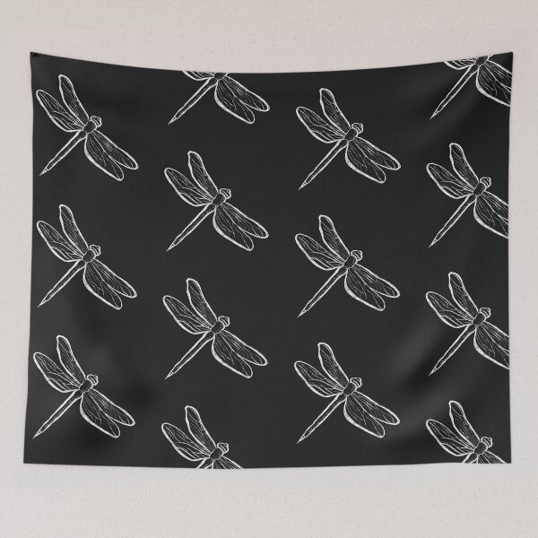 Item preview, Dragonfly Inktober Chalk Design designed and sold by Surreptica.