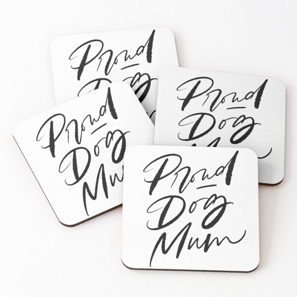 Item preview, Proud Dog Mum hand lettering designed and sold by gamboling.