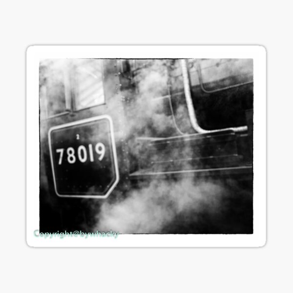 78019 gets steamed up Sticker