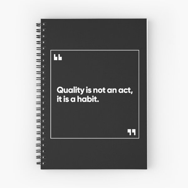 Item preview, Quality is not an act, it is a habit designed and sold by Bojkiw.