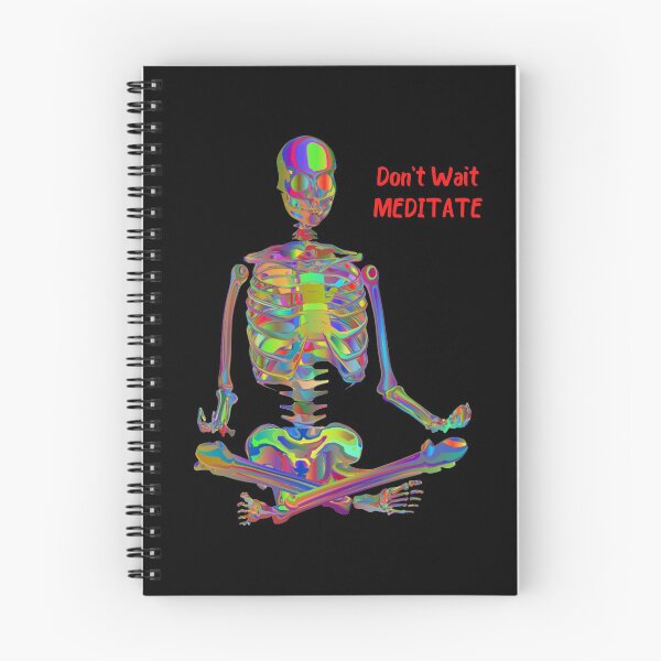 Item preview, Meditating Skeleton designed and sold by WoodburyLake.