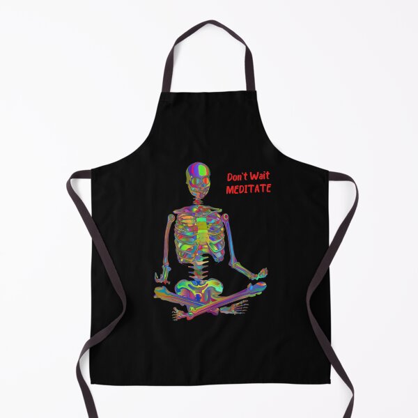 Item preview, Meditating Skeleton designed and sold by WoodburyLake.