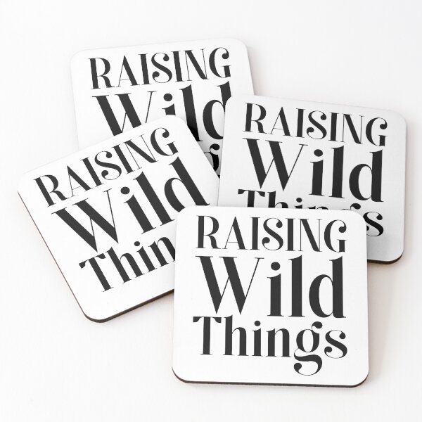 Item preview, Raising Wild Things Black Text designed and sold by SweetAndSpice.