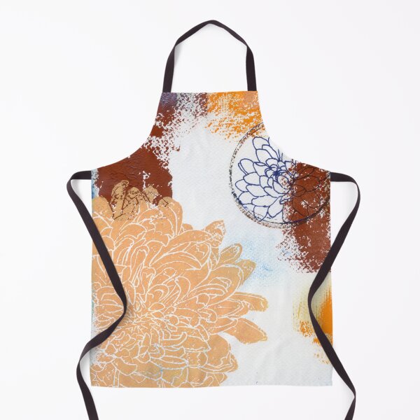 Item preview, peach dahlias in abstract N.o 1 designed and sold by kosarandrea.