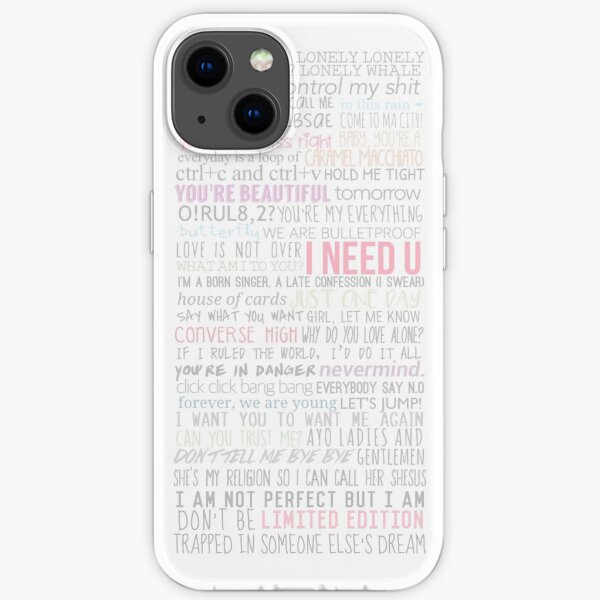 BTS Lyrics iPhone Flexible Hülle