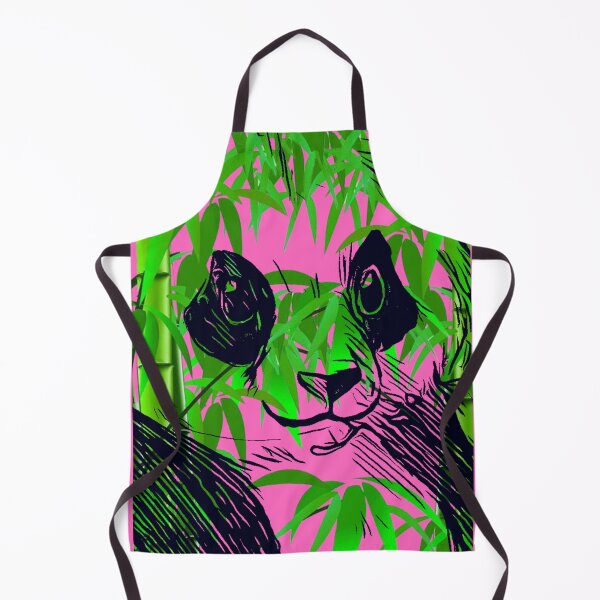 Item preview, Pink Chinese panda bamboo designed and sold by AJSkinnerPrints.