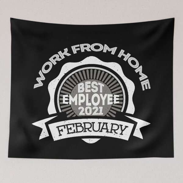Item preview, work from home best employee of february 2021 - gift for the best employee of the month designed and sold by hyggekrog.