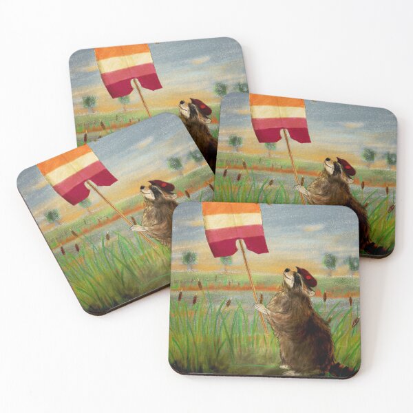 Item preview, Be Proud - Lesbian LGBTQI raccoon designed and sold by Loki Propagandart.