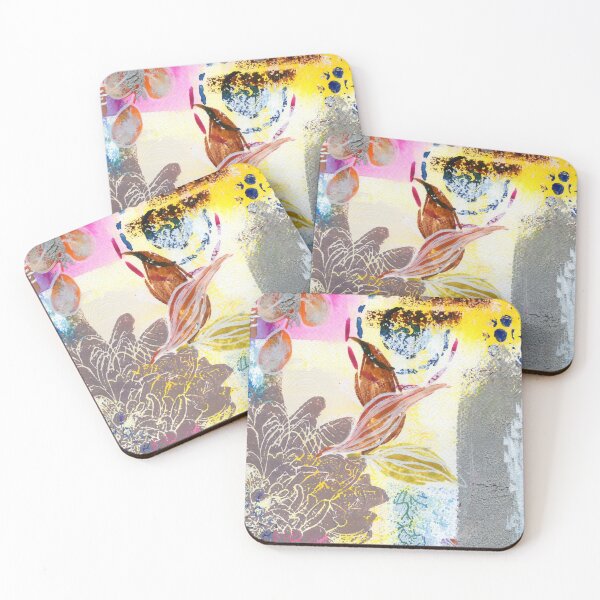 Item preview, silver dahlias in abstract designed and sold by kosarandrea.