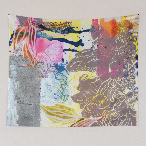Item preview, silver dahlias in abstract N.o 2 designed and sold by kosarandrea.