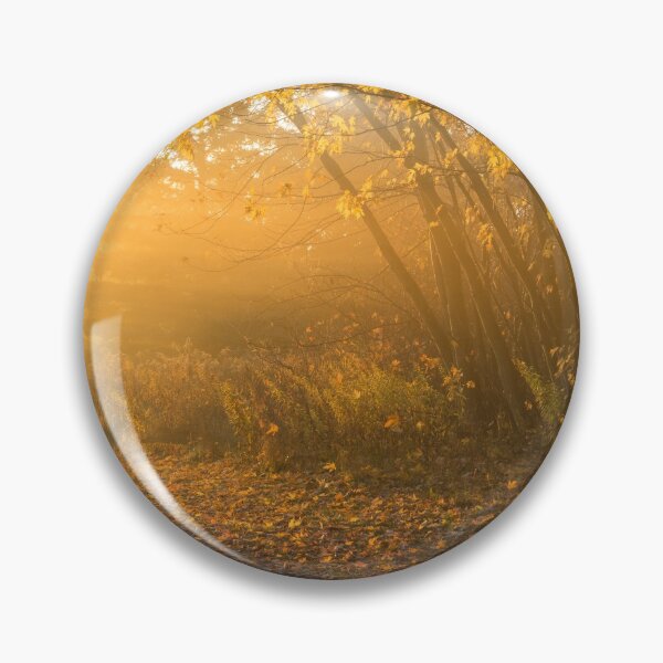 Item preview, Golden Mists of Autumn - Dainty Maples on the Side of Rural Road  designed and sold by Georgia Mizuleva.