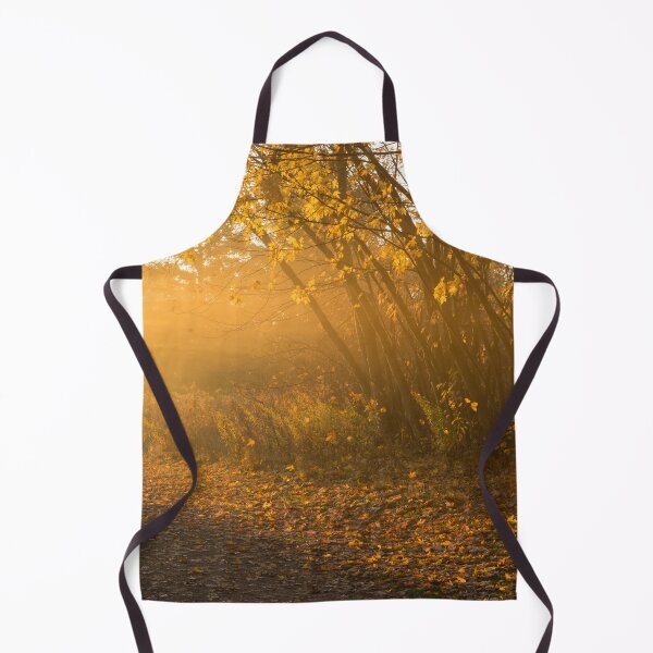 Item preview, Golden Mists of Autumn - Dainty Maples on the Side of Rural Road designed and sold by Georgia Mizuleva.