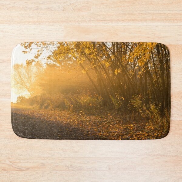 Item preview, Golden Mists of Autumn - Dainty Maples on the Side of Rural Road  designed and sold by Georgia Mizuleva.