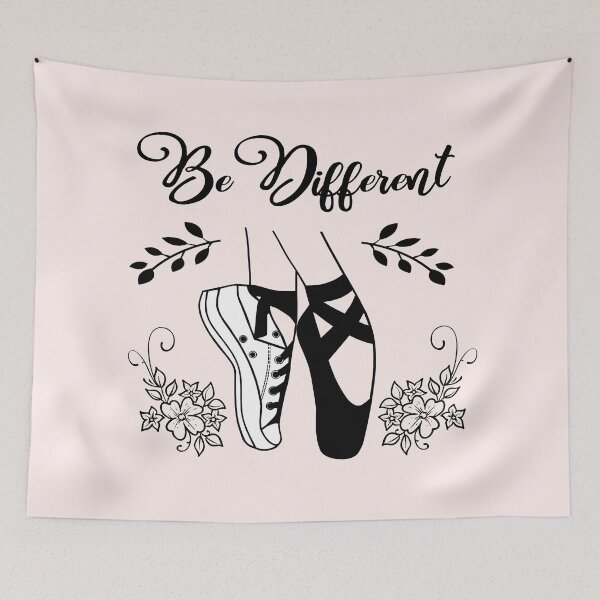 Item preview, Be Different Ballet Shoes Black and White designed and sold by Trace1234.