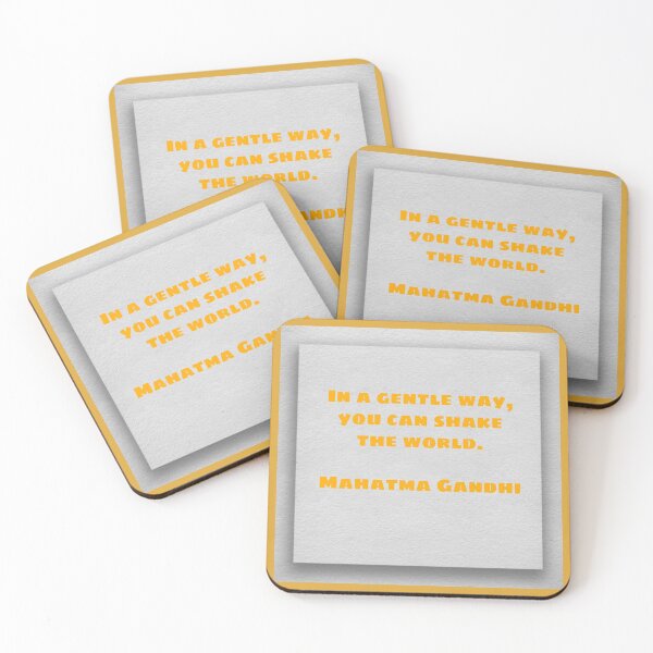 Item preview, In a gentle way, you can shake the world, Mahatma Gandhi designed and sold by Pelikancrazy.