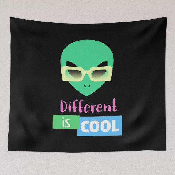 Item preview, Different is Cool. Alien. Autism Acceptance designed and sold by Hilomind.