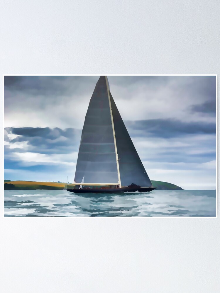 j class yacht poster