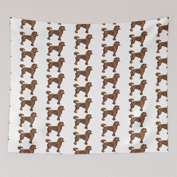 Item preview, Poodle Dog Mandala Cute Brown Black Artistic Puppy Illustration designed and sold by clothesy7.