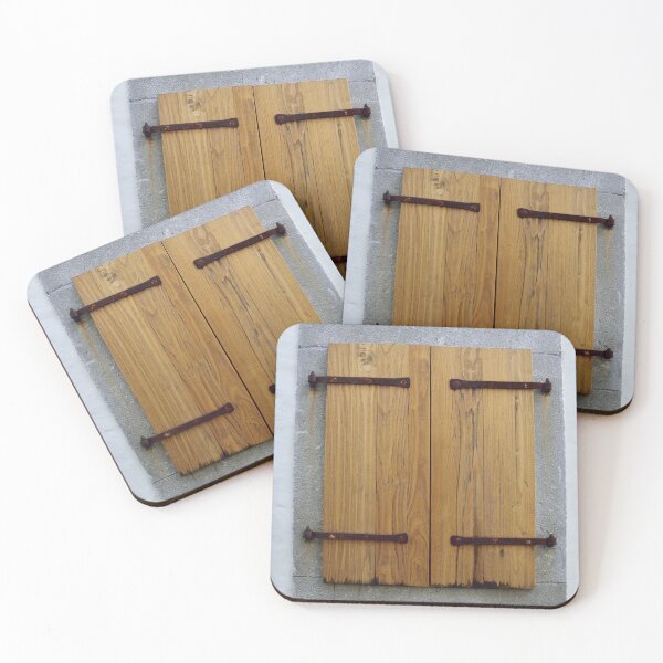 Item preview, Old closed wooden shutters designed and sold by Anyarnia.