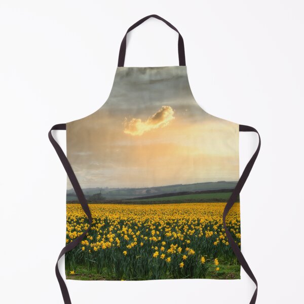 Item preview, Daffodils fields Cornwall at sunset springtime designed and sold by kathleenjean.