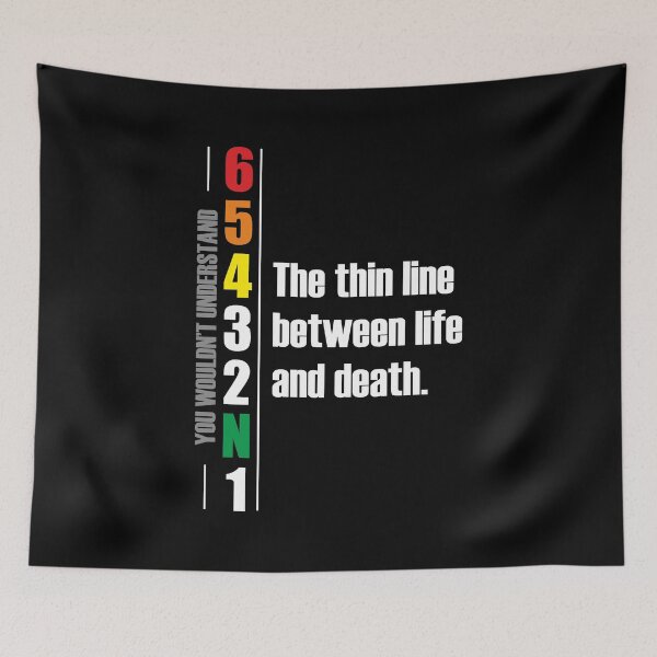 Item preview, 1N23456 The thin line between life and death. Motorcycle Design designed and sold by Decalium.