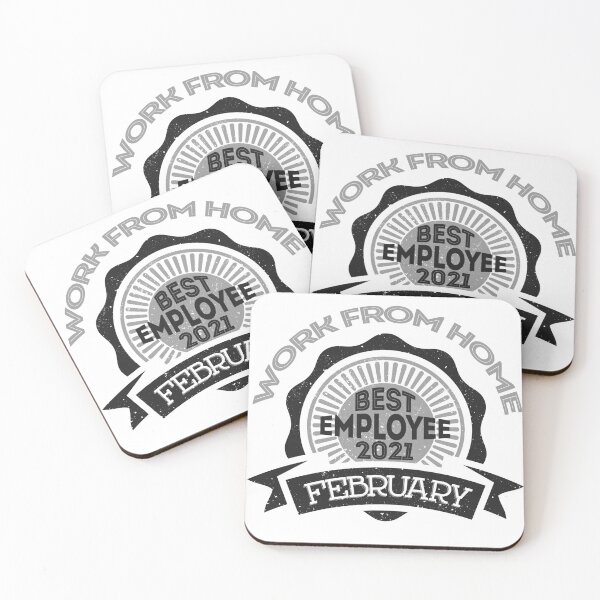 Item preview, Work from home best employee of February 2021 - gift for the best employee of the month designed and sold by hyggekrog.