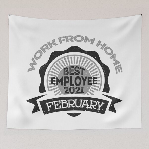 Item preview, Work from home best employee of February 2021 - gift for the best employee of the month designed and sold by hyggekrog.