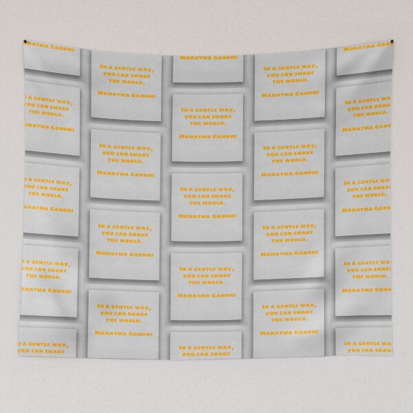 Item preview, In a gentle way, you can shake the world, Mahatma Gandhi designed and sold by Pelikancrazy.