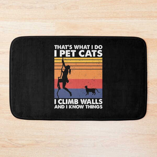 Item preview, Pet Cats Climb Walls Bouldering Climbing Woman designed and sold by TheReallyNiceStuff.