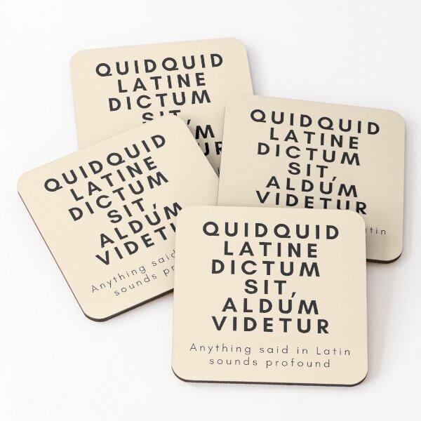 Item preview, Quidquid latine dictum sit, altum videtur designed and sold by Jajamon.