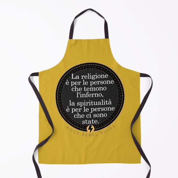 Item preview, La religione è per le persone che temono l'inferno, la spiritualità è per le persone che ci sono state. designed and sold by RockRebelRules.