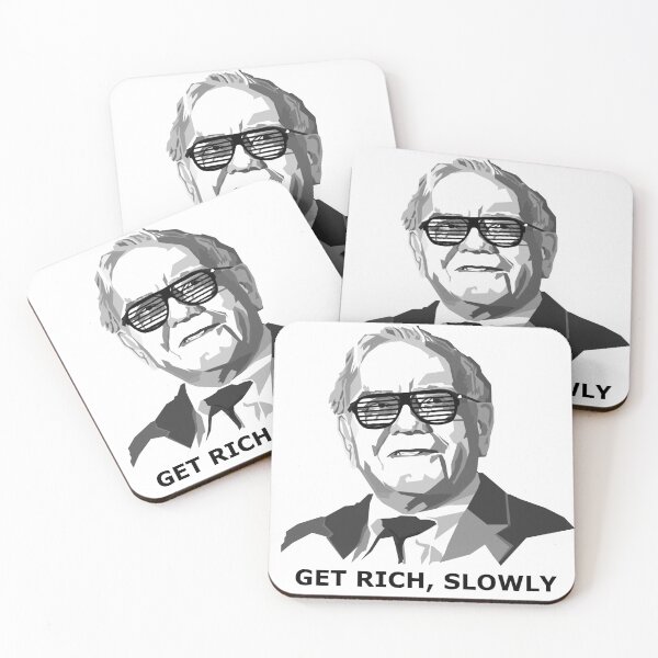 Item preview, Get rich, slowly (Warren Buffett) designed and sold by AntifragileDC.