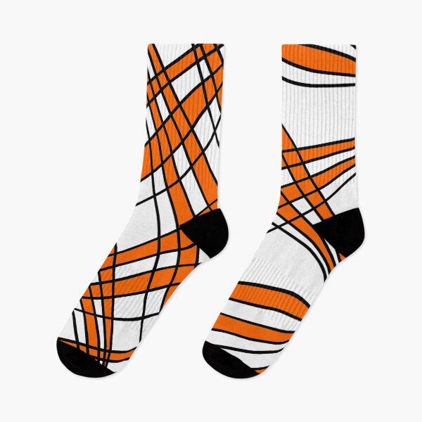Item preview, Abstract pattern - orange, black and white. designed and sold by K.S ART.