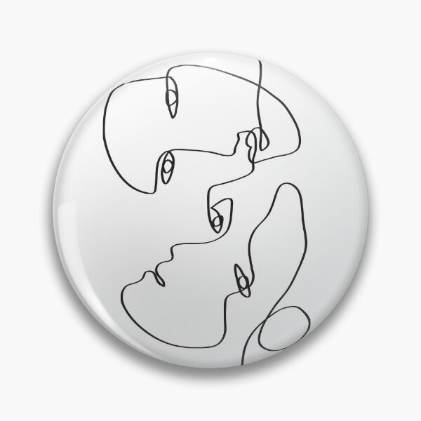 Item preview, Two of Us - Abstract Line Art designed and sold by TheRedFinch.