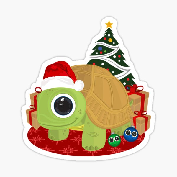 Christmas - Turtle Sticker