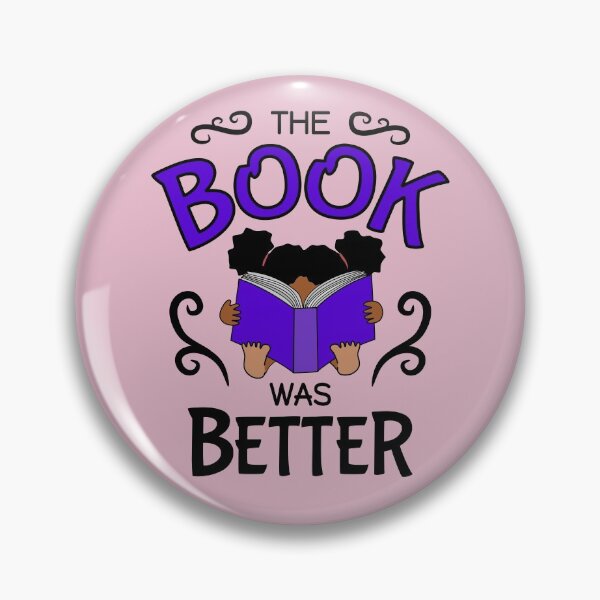 Item preview, The Book was Better - cute girl, purple  designed and sold by nutmegfairy.