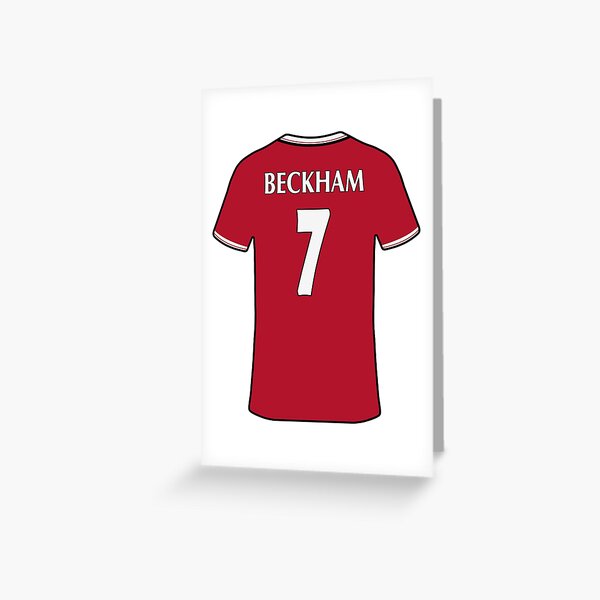 David Beckham 1999 Jersey Greeting Card for Sale by Zgjimi17