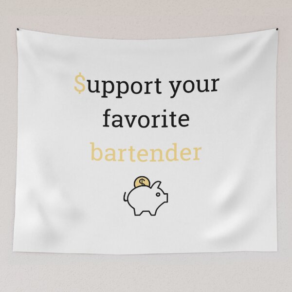 Item preview, Support your favorite bartender designed and sold by malo Barbier.