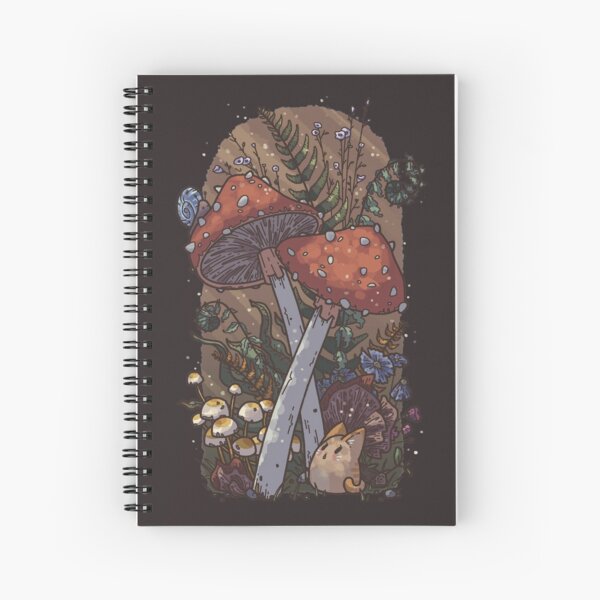 Item preview, Tiny Cat in a Mushroom Forest designed and sold by Elise Everett.