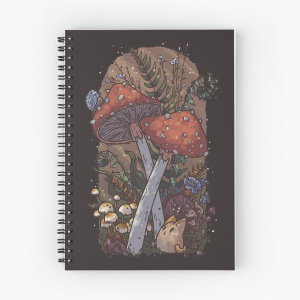 Item preview, Tiny Cat in a Mushroom Forest designed and sold by Elise Everett.