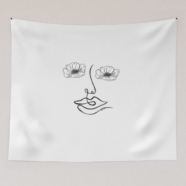 Item preview, Elizabeth One-line woman's face drawing designed and sold by Fugenzo.